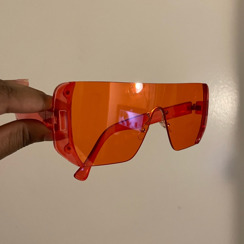 COPY - Red Rimless Big Frame Glasses
